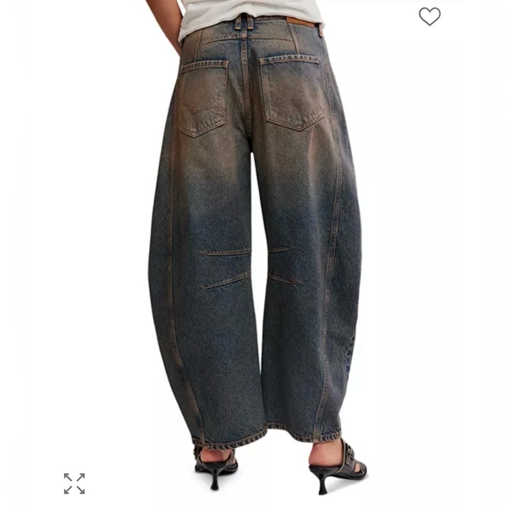 We The Free Good Luck Mid-Rise Barrel Jeans, Lost In The Desert, 25s NWT - Picture 3 of 6